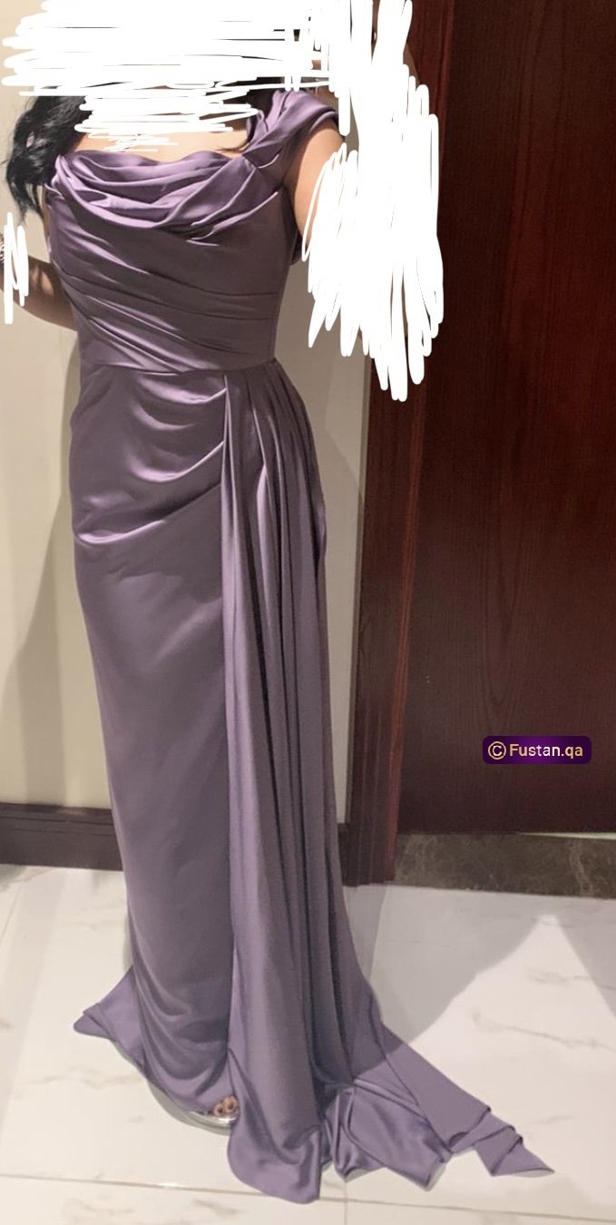 Purple silk dress 