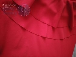 فستان سهرة ملفت و راقي / فستان احمر  غزالي قصير 