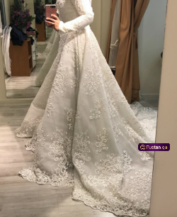 فستان زفاف تركي لبسة واحدة